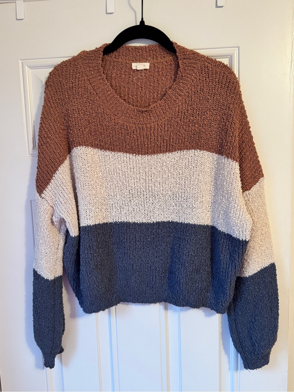 Colorblock Crewneck Sweater